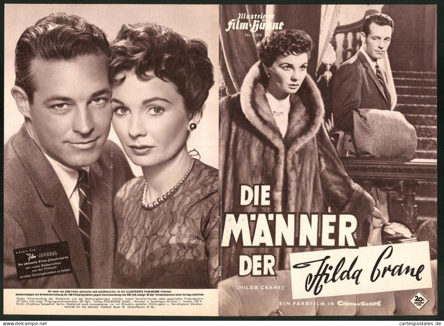 Filmprogramm IFB Nr. 3304, Die MÃ¤nner Der Hilda Crane, Jean Simmons, Guy Madison, Regie Philip Dunne  - Revistas