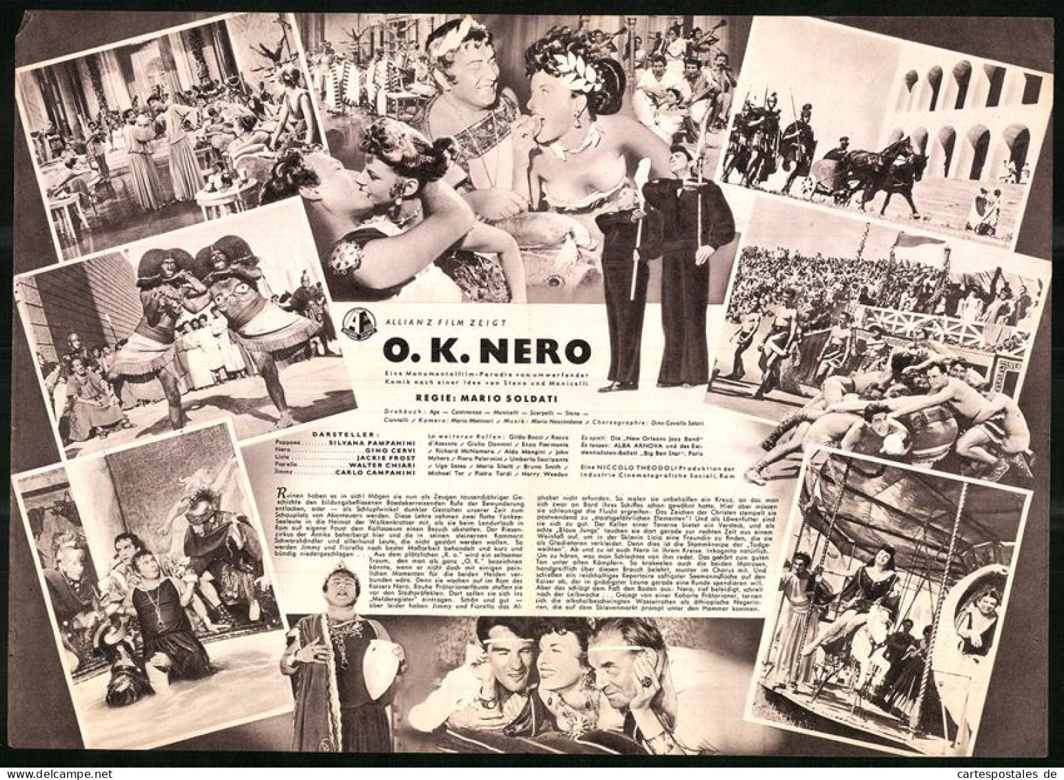 Filmprogramm IFB Nr. 1596, O. K. Nero, Silvana Pampanini, Gino Cervi, Jackie Frost, Regie Mario Soldati  - Magazines