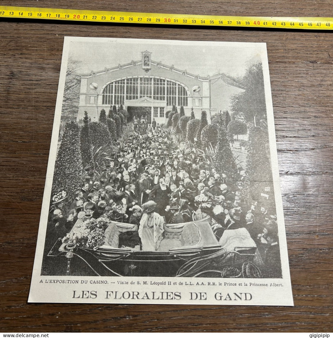 1908 PATI FLORALIES DE GAND A L'EXPOSITION DU CASINO Prince Et La Princesse Albert. - Verzamelingen