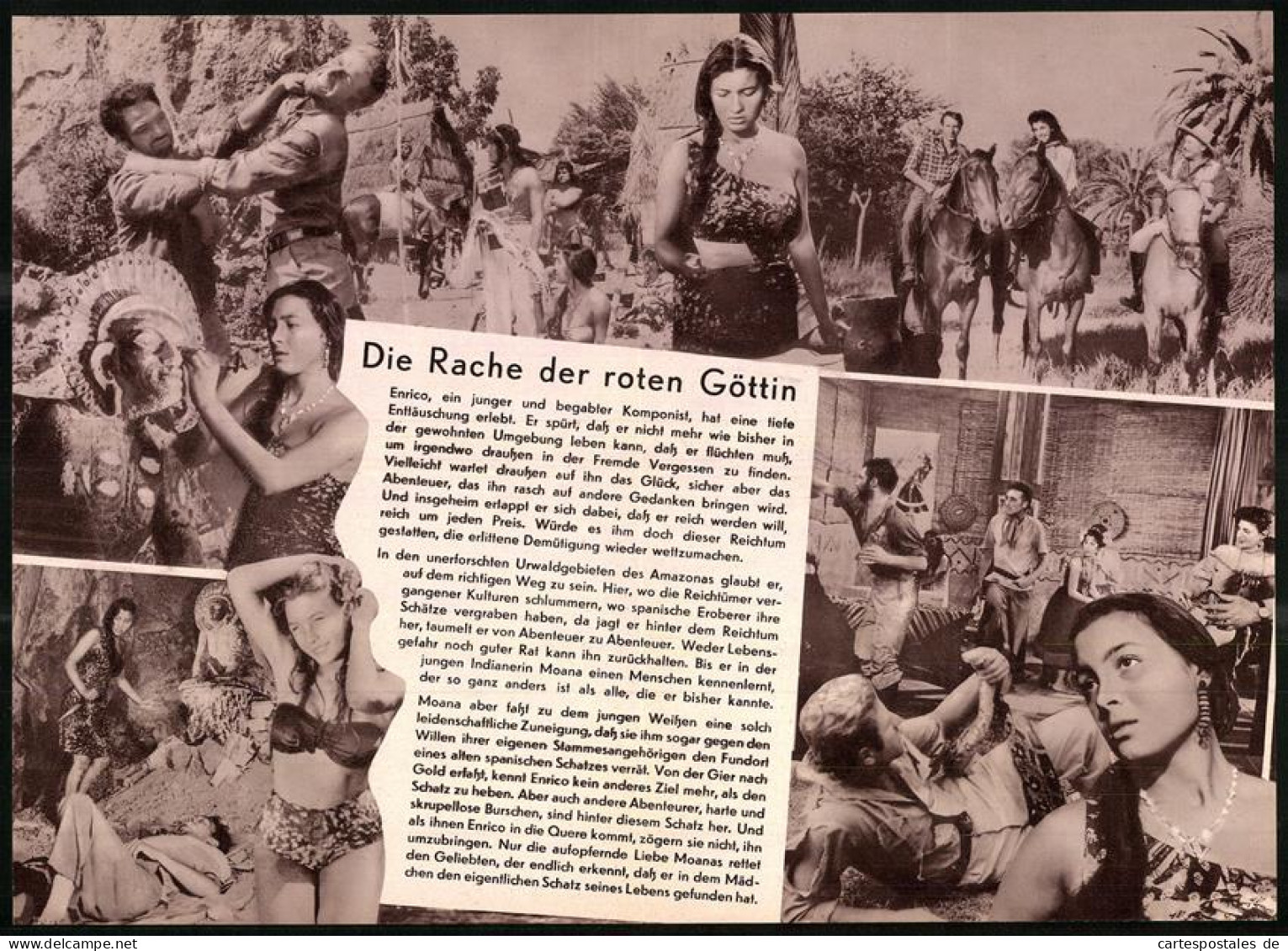 Filmprogramm DNF, Die Rache Der Roten Göttin, Lua Manoa, Germano Longo, Luisa Rivelli, Regie Elia Marcelli  - Magazines