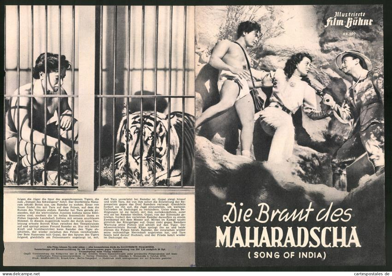 Filmprogramm IFB Nr. 689, Die Braut Des Maharadscha, Sabu, Gail Russell, Regie: Albert S. Rogell  - Revistas