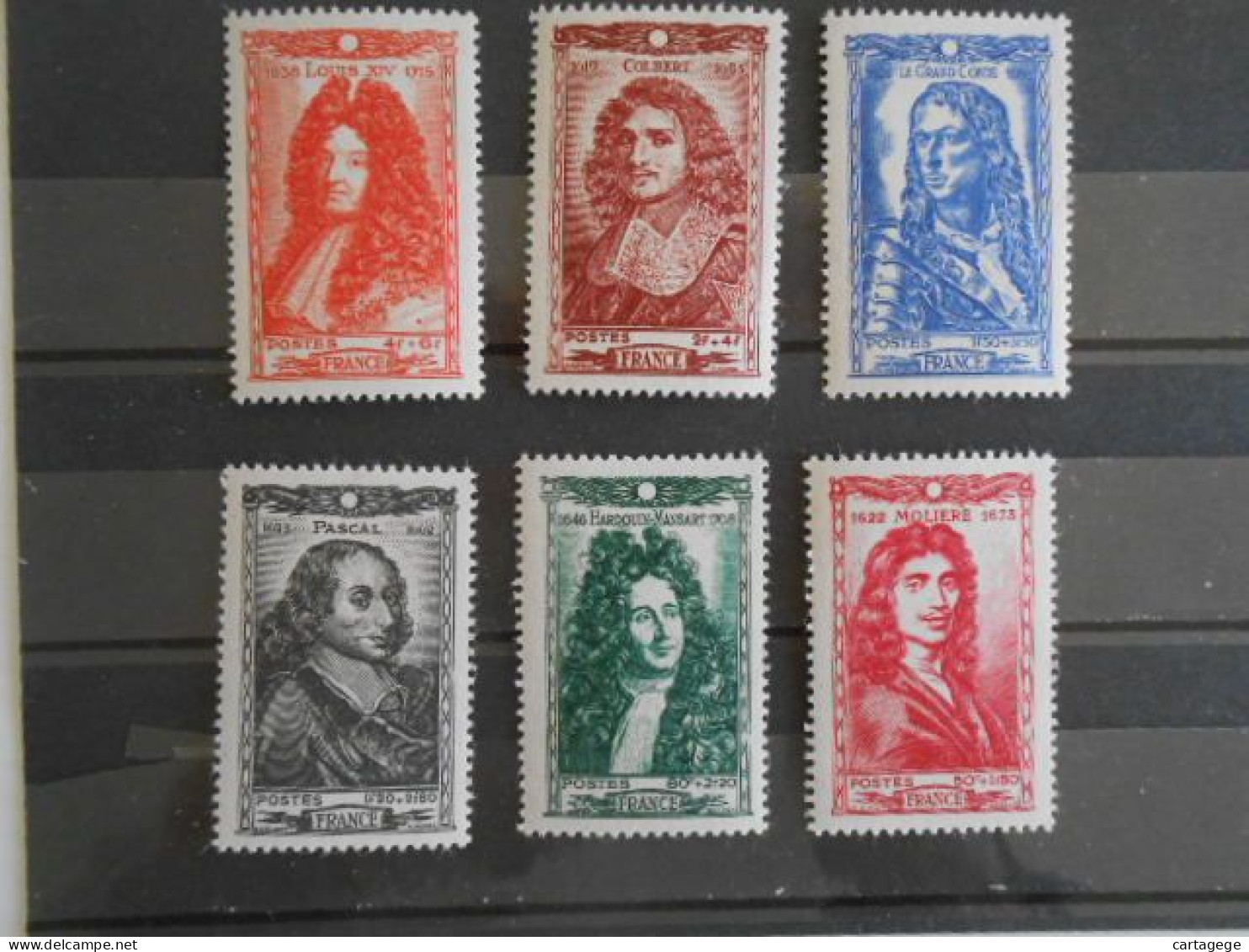 FRANCE YT 612/617 PERSONNAGES CELEBRES 1944* - Unused Stamps