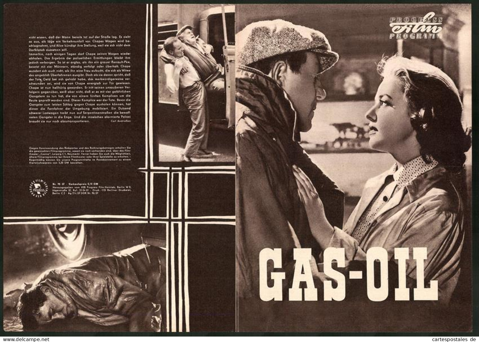 Filmprogramm PFP Nr.78, Gas-Oil, Jean Gabin, Jeanne Moreau, Regie: Gilles Grangier  - Zeitschriften