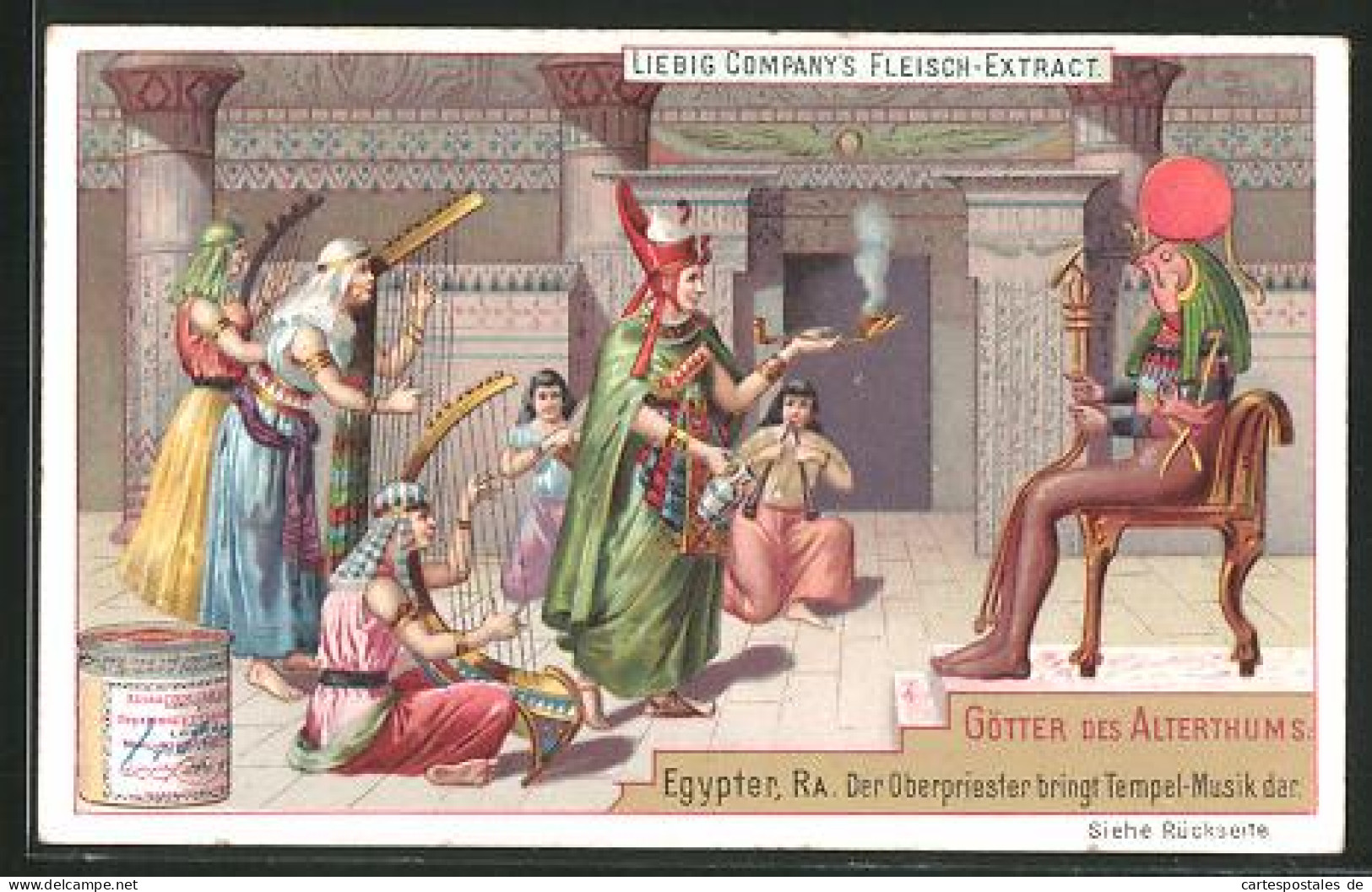 Sammelbild Liebig, Götter Des Alterthums, Ägypten, Ra  - Liebig