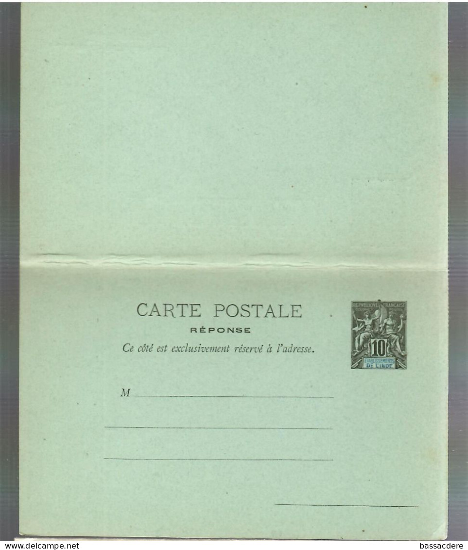 80257 -  ENTIER REPONSE  PAYEE - Storia Postale