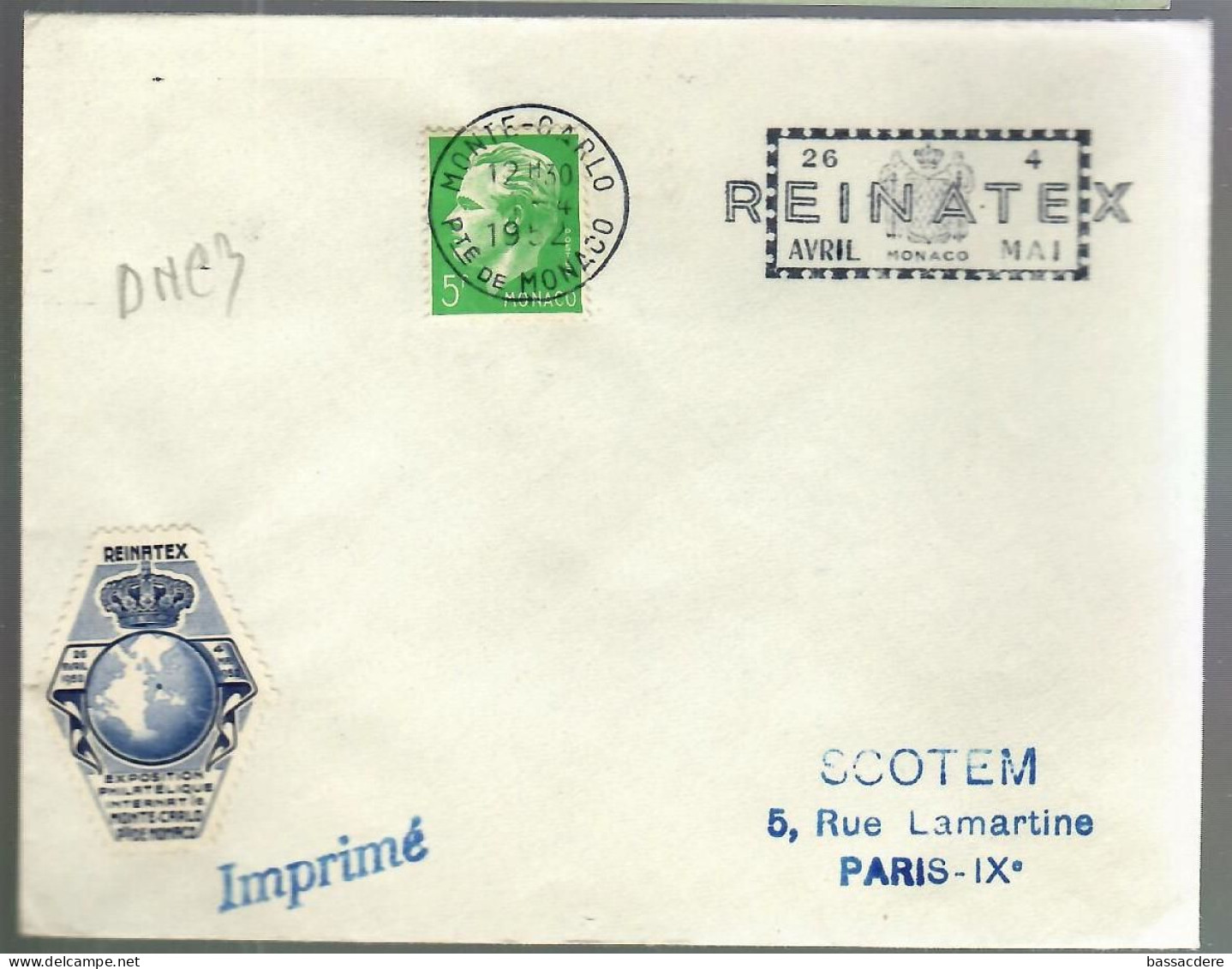 80258 -  REINATEX  52 - Lettres & Documents