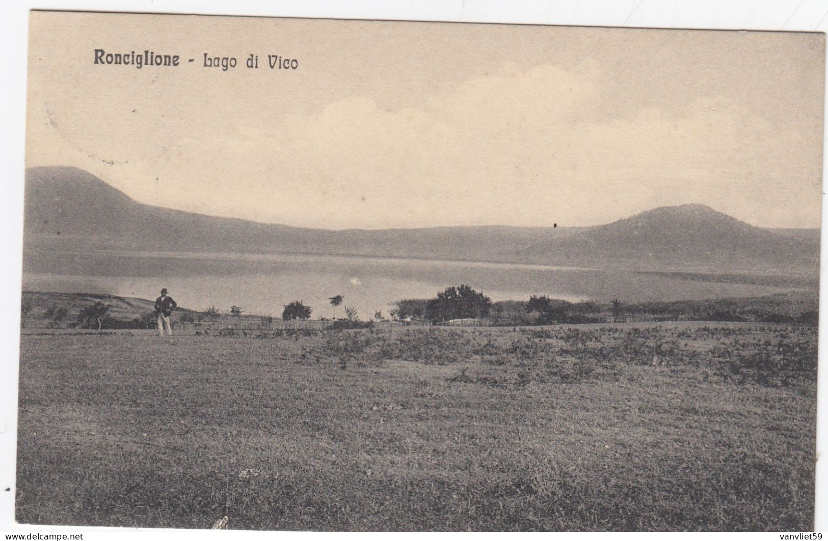 RONCIGLIONE-VITERBO-LAGO DI VICO- CARTOLINA  VIAGGIATA IL 22-8-1912 - Viterbo