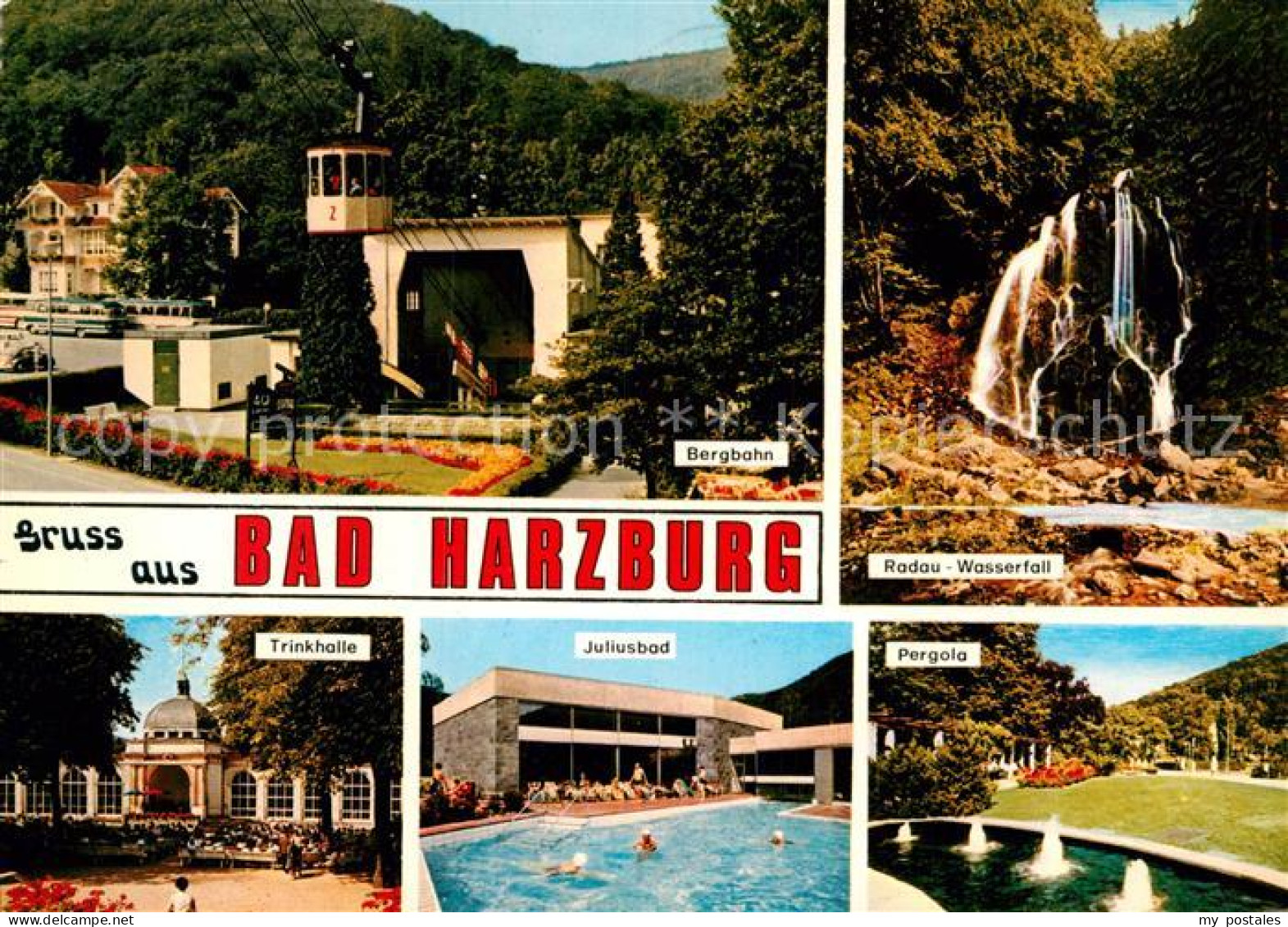 73040751 Bad Harzburg Bergbahn Radau-Wasserfall Pergola Bad Harzburg - Bad Harzburg