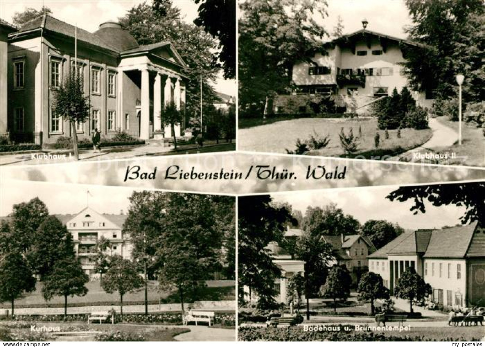 73040085 Bad Liebenstein Klubhaus I Und II Kurhaus Badehaus Brunnentempel Bad Li - Bad Liebenstein