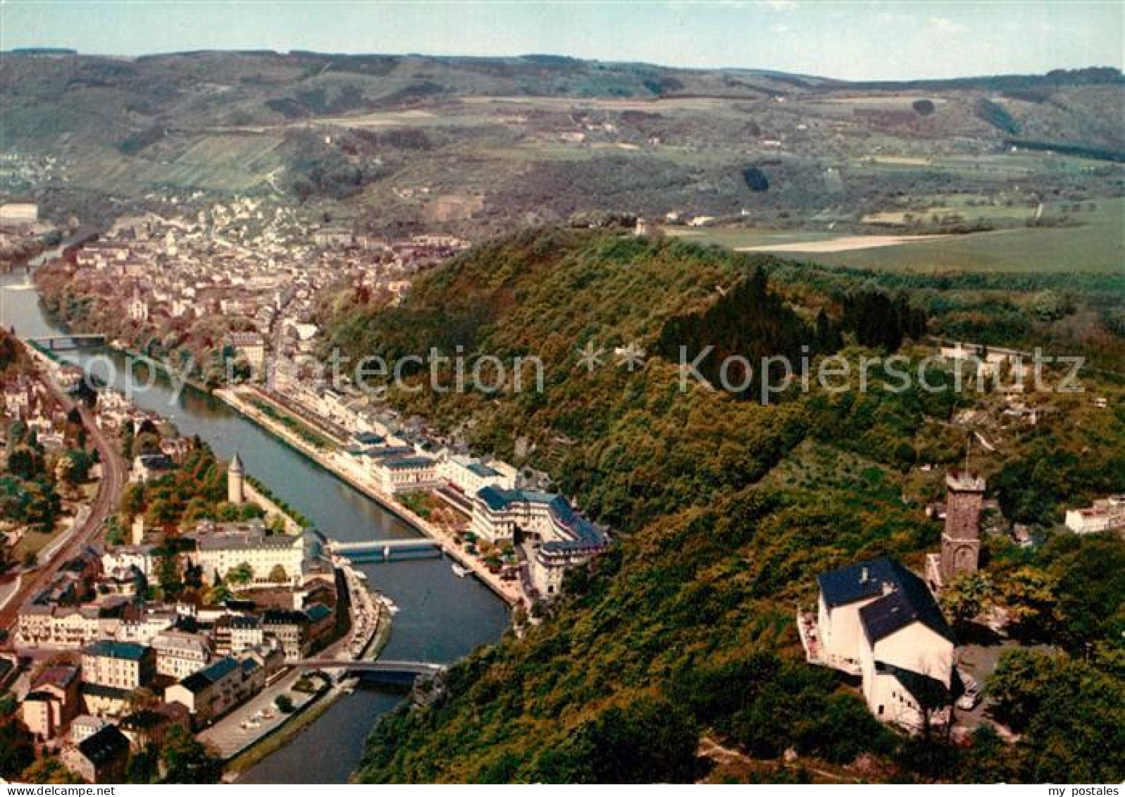 73039879 Bad Ems Fliegeraufnahme Mit Berghotel Concordiaturm Im Lahntal Bad Ems - Bad Ems