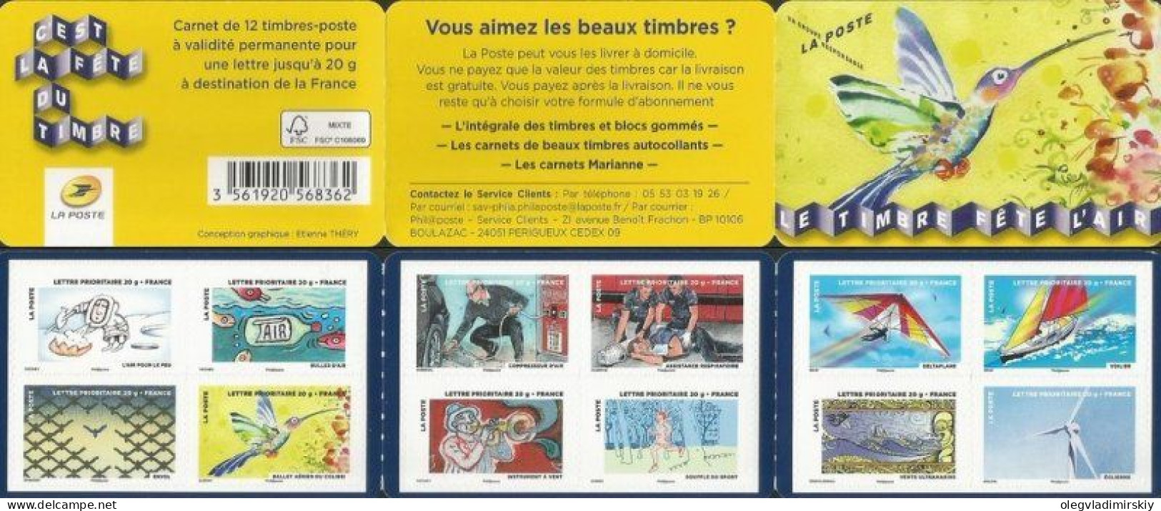 France 2013 Stamp Festival Modern Design Set Of 12 Stamps In Booklet MNH - Commemorrativi
