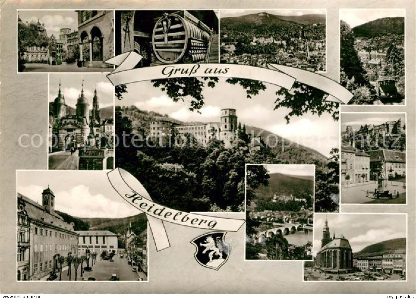 73038394 Heidelberg Neckar Bruecke Denkmal Burg Panoramen Heidelberg Neckar - Heidelberg