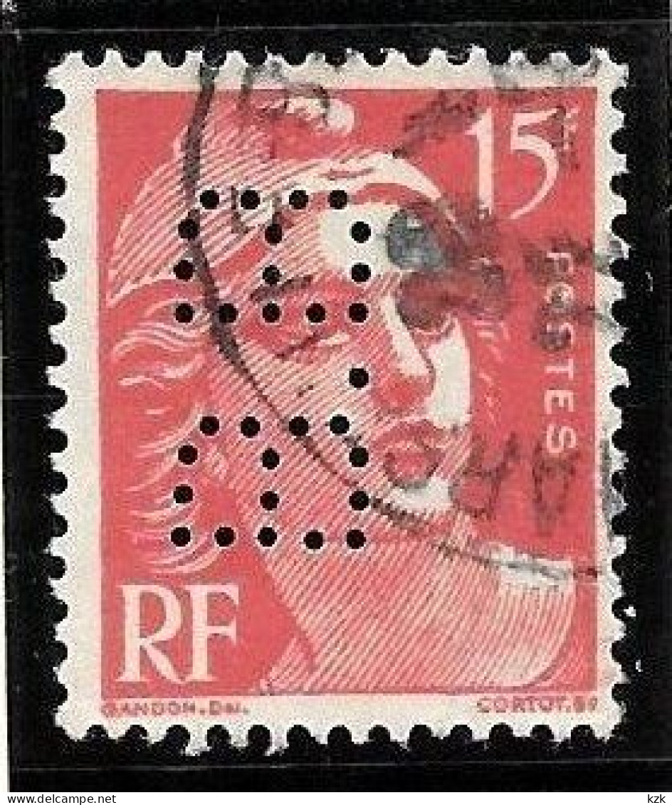 1 04	08	07	N°	813	Perforé	-	BB 31	-	BARCLAY’S BANK - Used Stamps