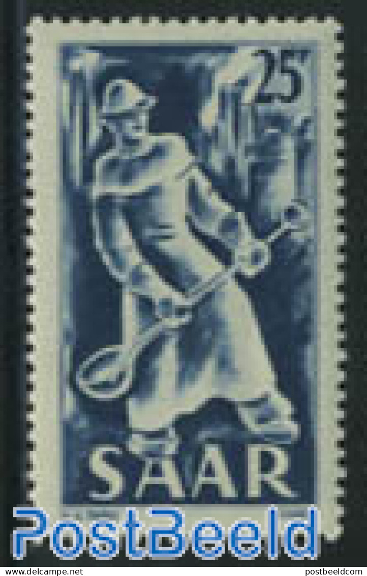 Germany, Saar 1949 Stamp Out Of Set, Mint NH, Various - Industry - Factories & Industries