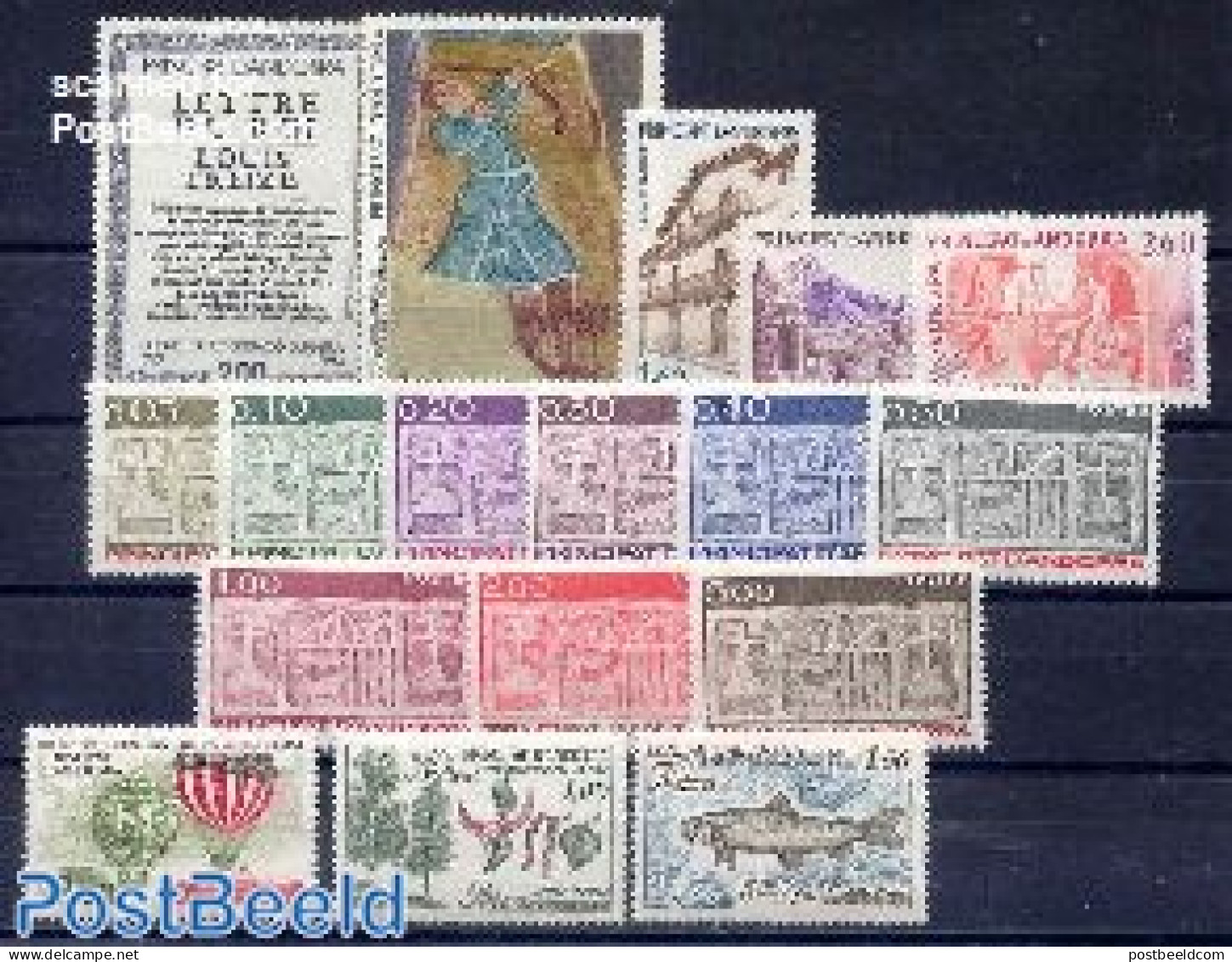 Andorra, French Post 1983 Yearset 1983, Complete, 17v, Mint NH, Various - Yearsets (by Country) - Ongebruikt
