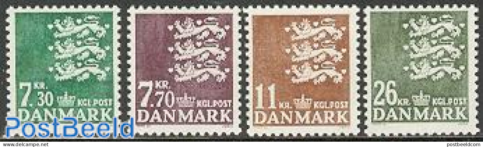 Denmark 1989 Definitives 4v, Mint NH - Ungebraucht