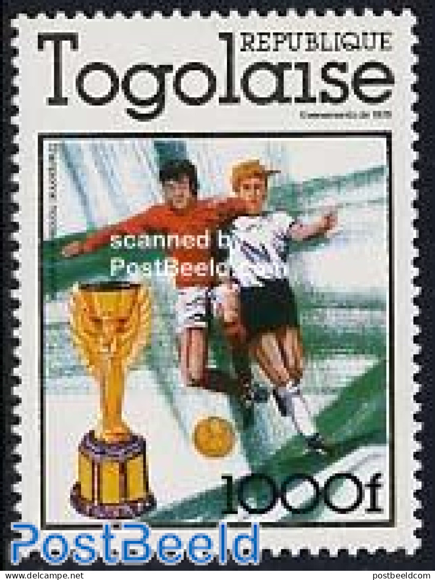 Togo 1978 World Cup Football 1v, Mint NH, Sport - Football - Togo (1960-...)