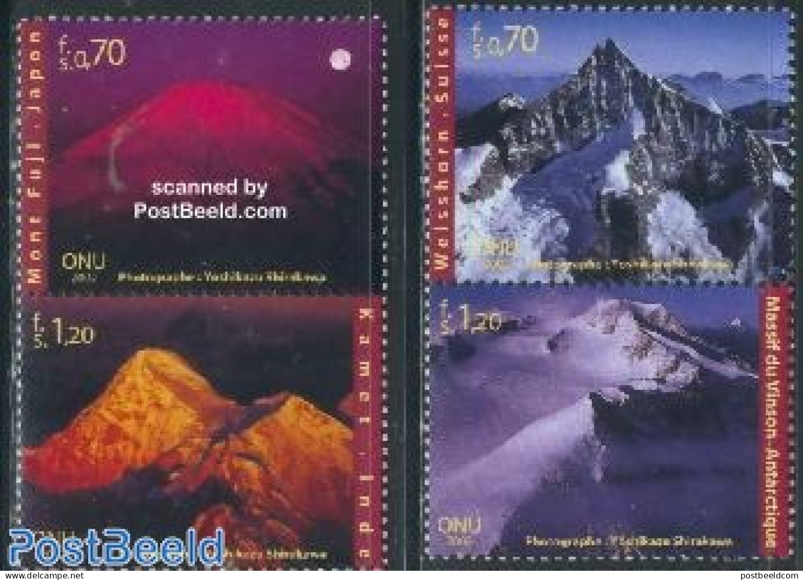 United Nations, Geneva 2002 Mountain Year 2x2v [:], Mint NH, Sport - Mountains & Mountain Climbing - Escalada