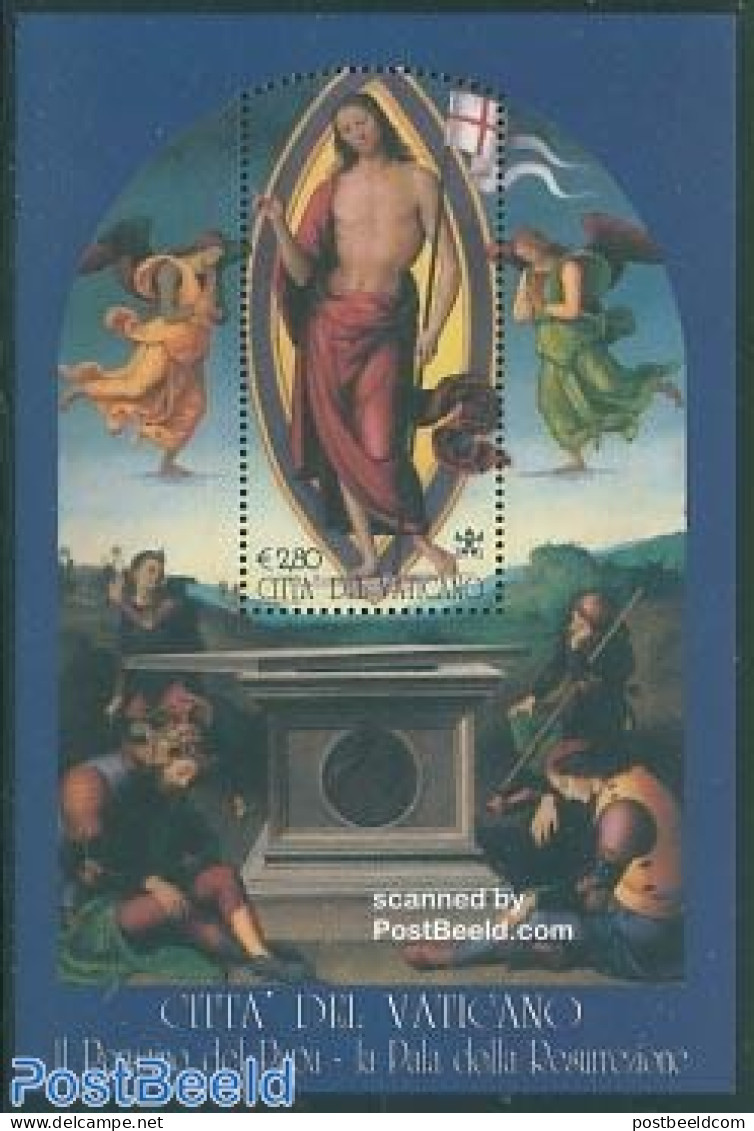 Vatican 2005 Perugino Of The Pope S/s, Mint NH, Art - Paintings - Ongebruikt