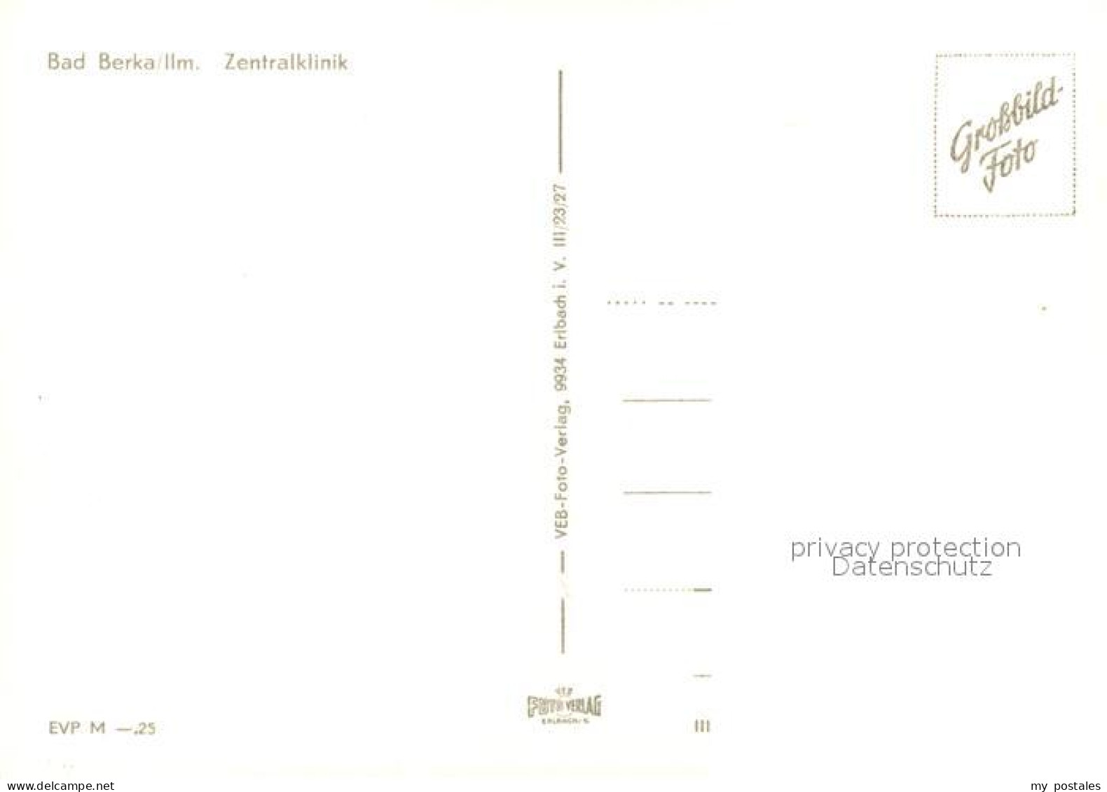 73036480 Bad Berka Zentralklinik Bad Berka - Bad Berka