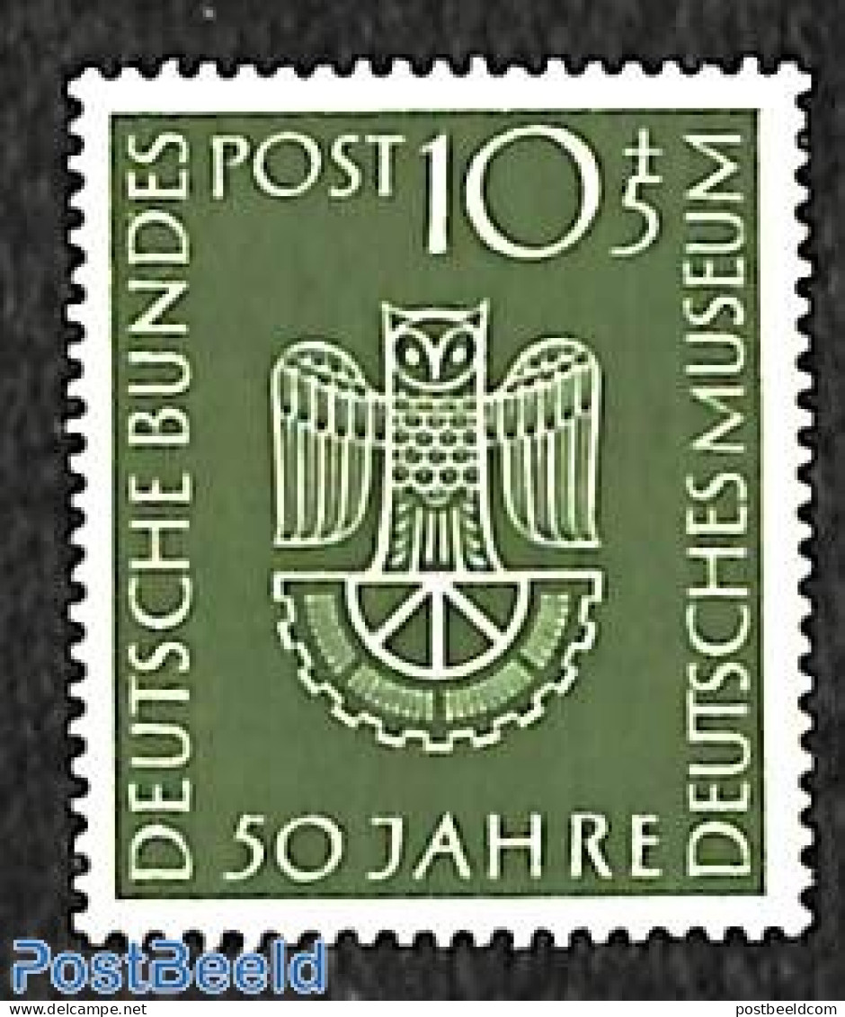 Germany, Federal Republic 1953 German Museum 1v, Mint NH, Art - Museums - Unused Stamps