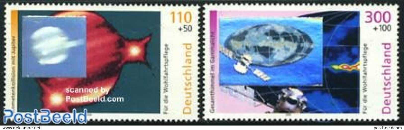 Germany, Federal Republic 1999 Cosmos, Only Holograms 2v, Mint NH, Various - Holograms - Ungebraucht