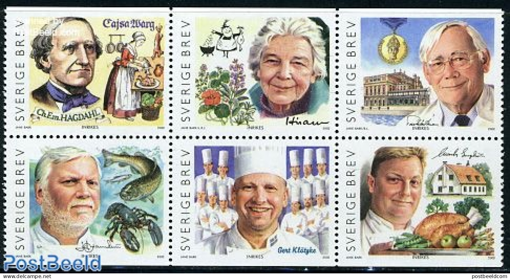 Sweden 2002 Gastronomy 6v [++], Mint NH, Health - Food & Drink - Unused Stamps
