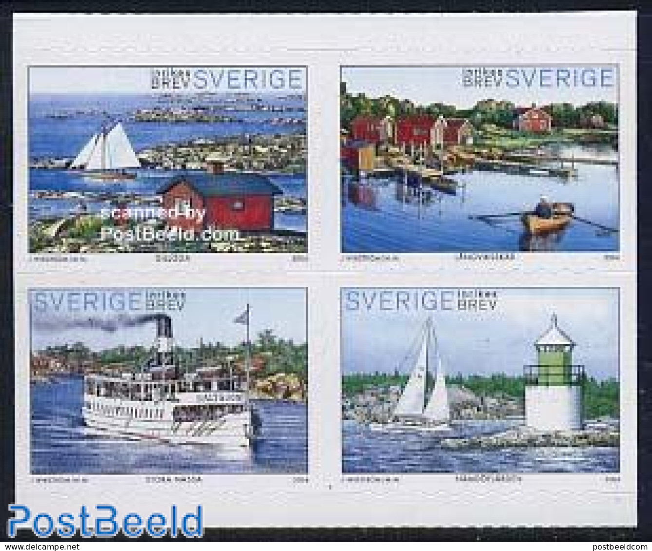 Sweden 2004 Stockholm Archipel 4v [+], Mint NH, Transport - Various - Ships And Boats - Lighthouses & Safety At Sea - Neufs