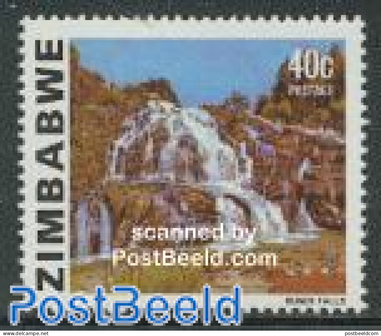 Zimbabwe 1983 Definitive, Bundi Fall 1v, Mint NH, Nature - Water, Dams & Falls - Zimbabwe (1980-...)