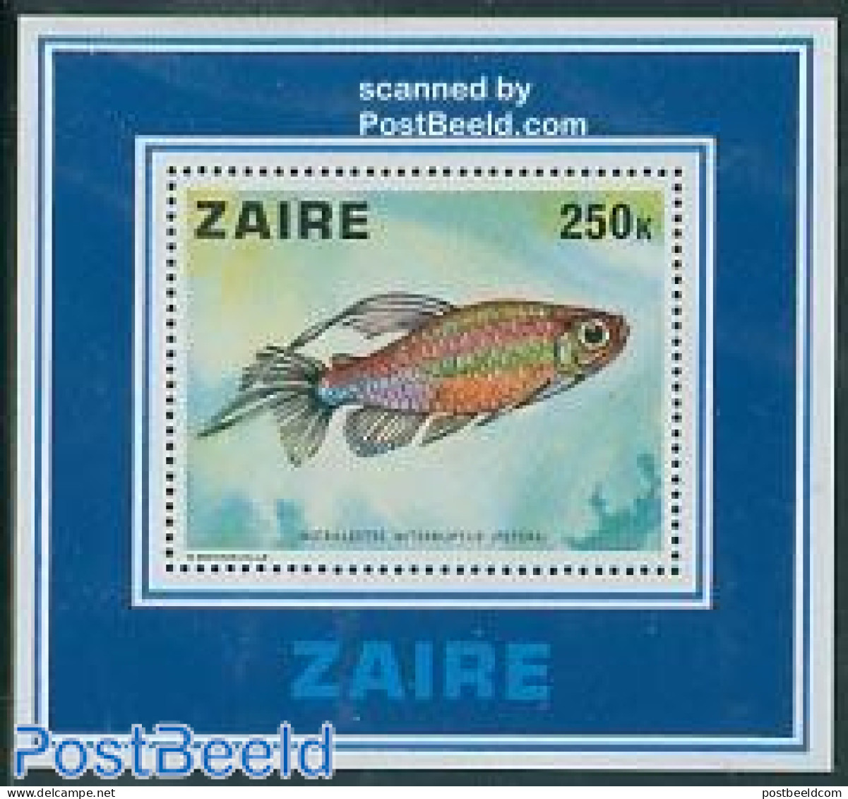Congo Dem. Republic, (zaire) 1978 Fish S/s, Mint NH, Nature - Fish - Fishes