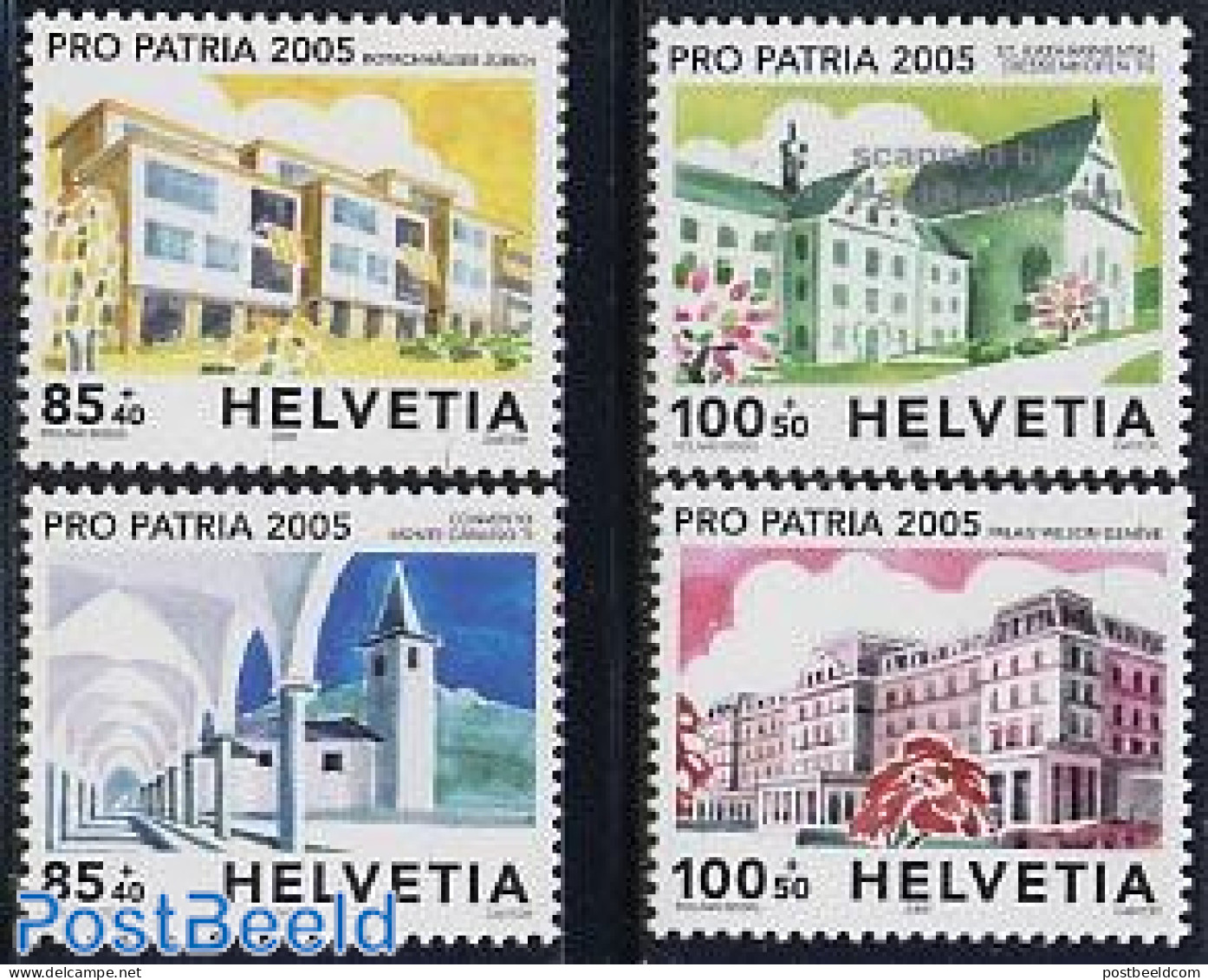 Switzerland 2005 Pro Patria 4v, Mint NH, Religion - Cloisters & Abbeys - Art - Architecture - Unused Stamps