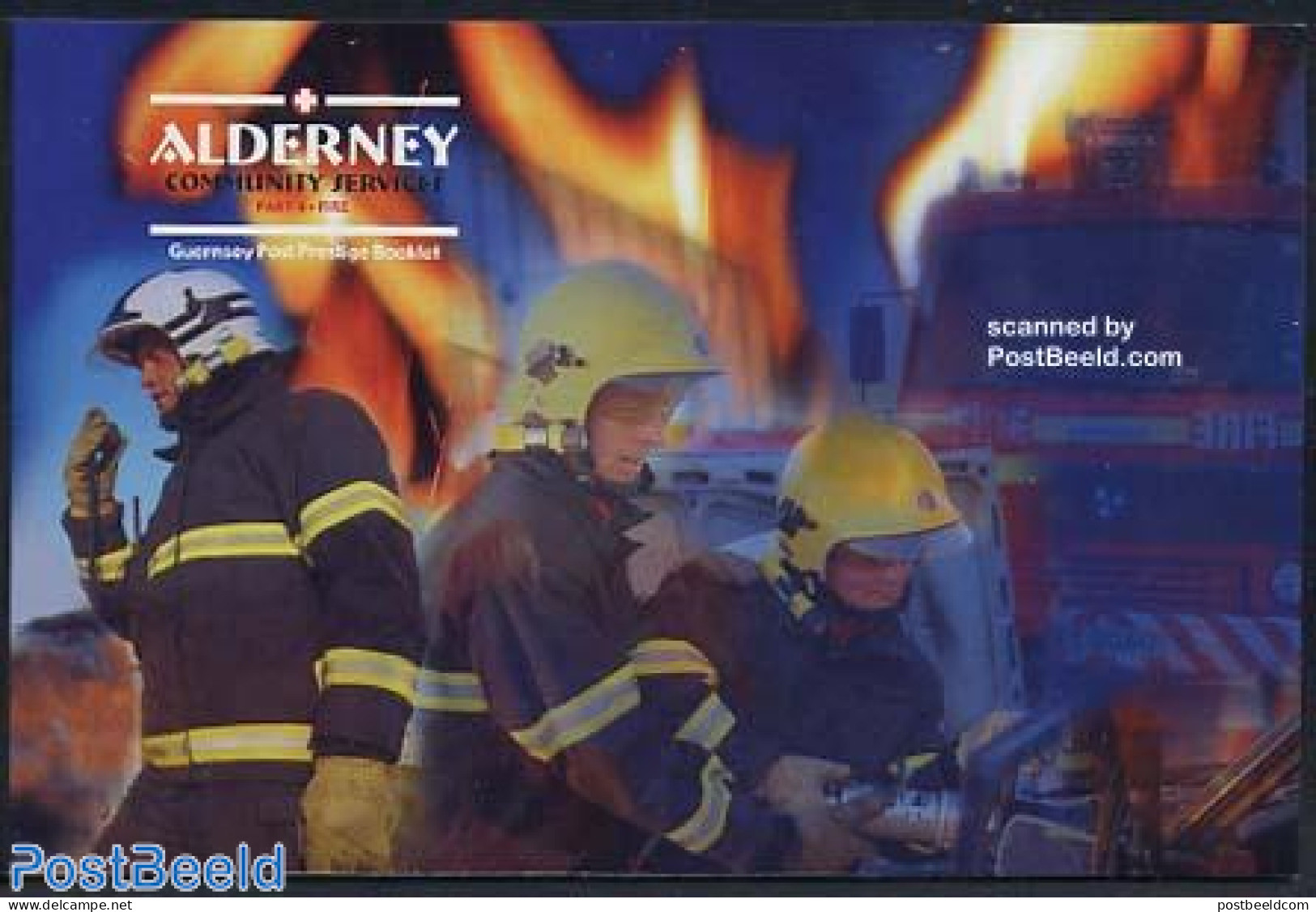 Alderney 2004 Fire Brigade Booklet Prestige, Mint NH, Transport - Stamp Booklets - Automobiles - Fire Fighters & Preve.. - Non Classés