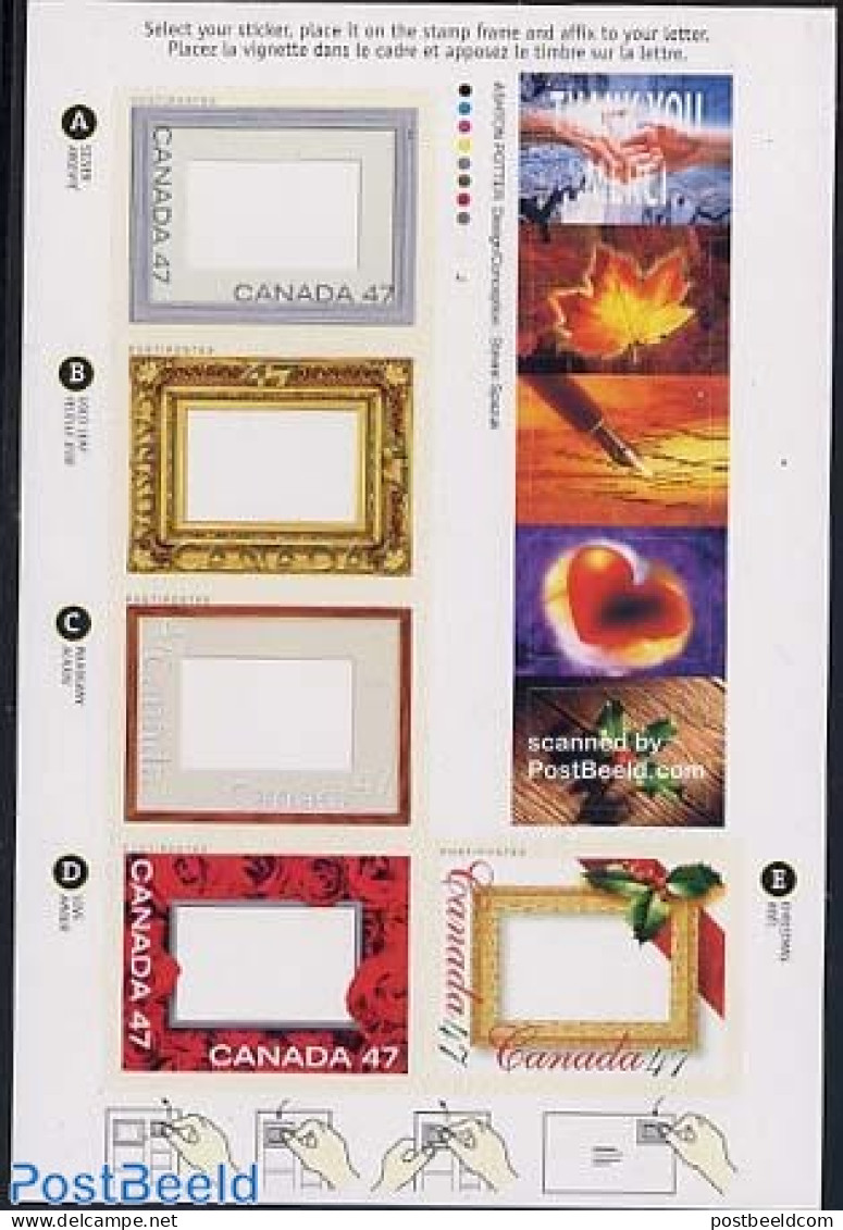 Canada 2001 Greeting Stamps 5v S-a, Mint NH, Various - Greetings & Wishing Stamps - Unused Stamps