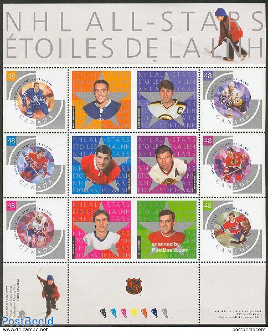 Canada 2003 All Stars S/s, Mint NH, Sport - Ice Hockey - Sport (other And Mixed) - Unused Stamps