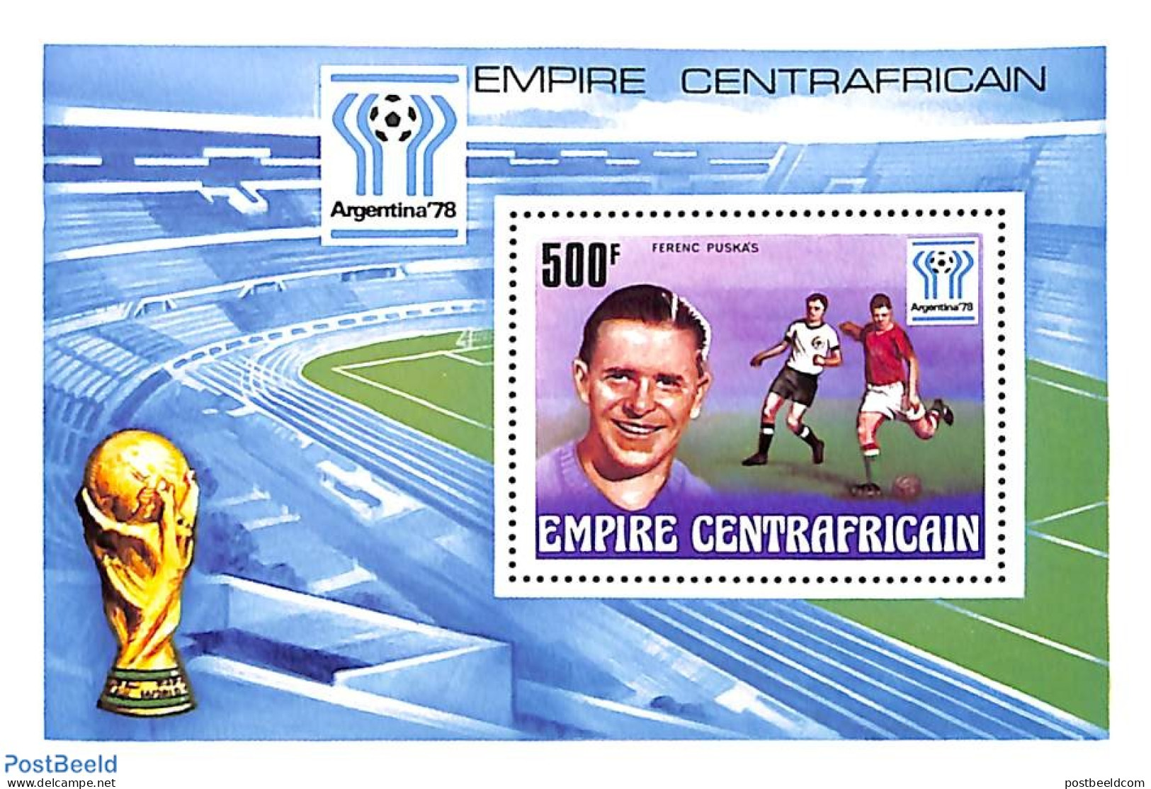 Central Africa 1977 World Cup Football S/s, Mint NH, Sport - Football - Centrafricaine (République)