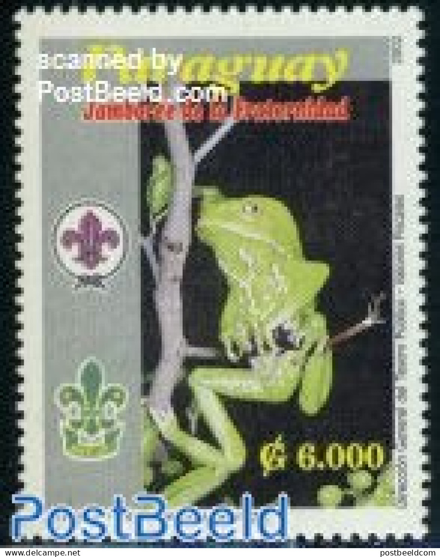 Paraguay 2002 Scouting, Frog 1v, Mint NH, Nature - Sport - Frogs & Toads - Scouting - Paraguay