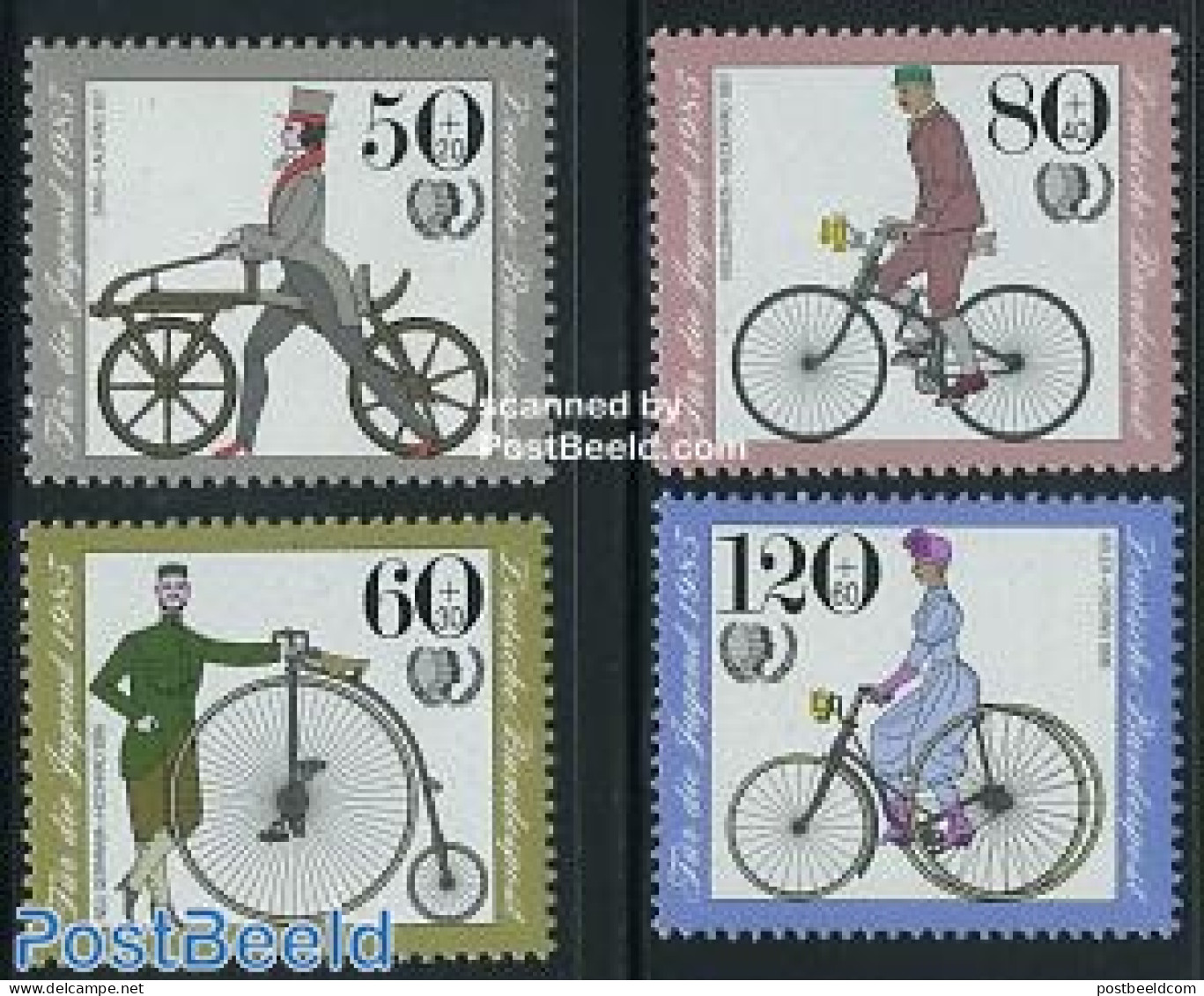 Germany, Federal Republic 1985 Youth, Bicycles 4v, Mint NH, Sport - Various - Cycling - International Youth Year 1984 - Ongebruikt