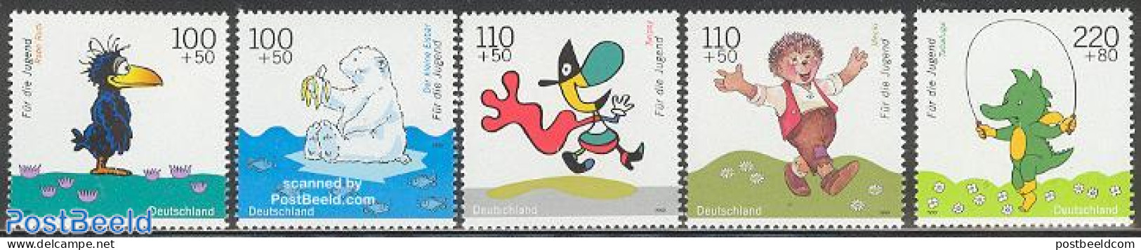 Germany, Federal Republic 1999 Youth 5v, Mint NH, Art - Children's Books Illustrations - Nuevos
