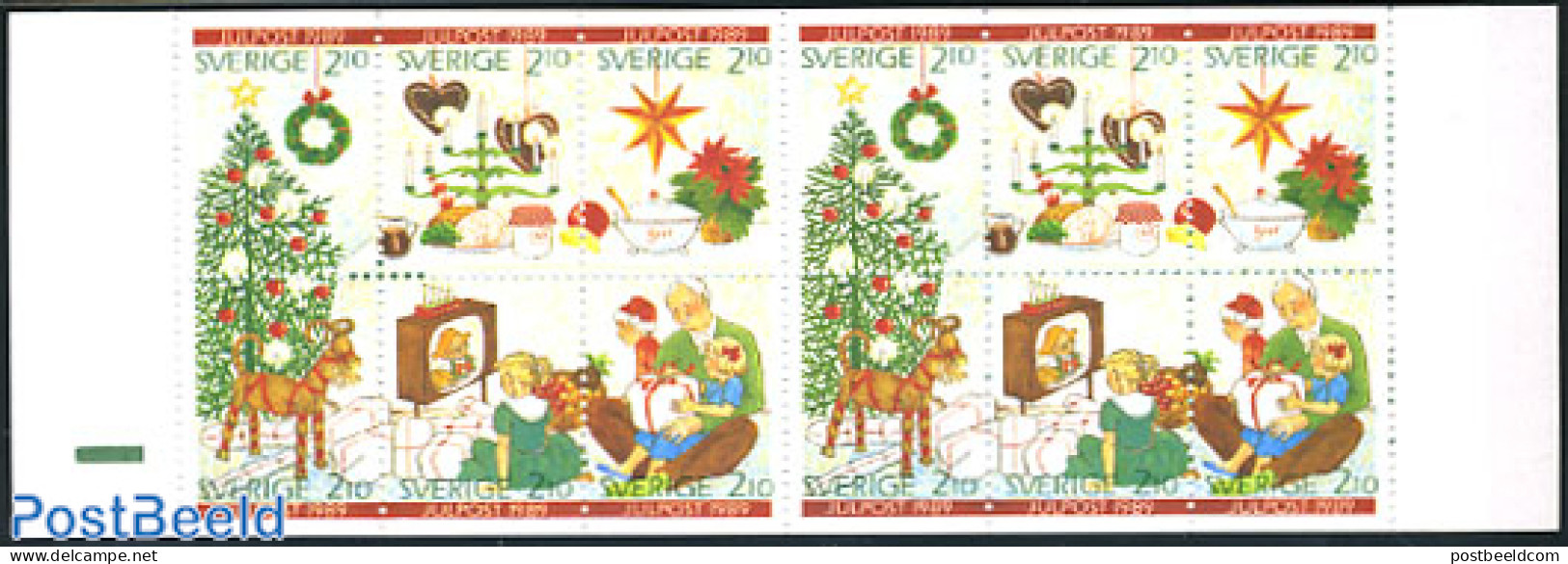 Sweden 1989 Christmas Booklet, Mint NH, Religion - Christmas - Stamp Booklets - Nuevos