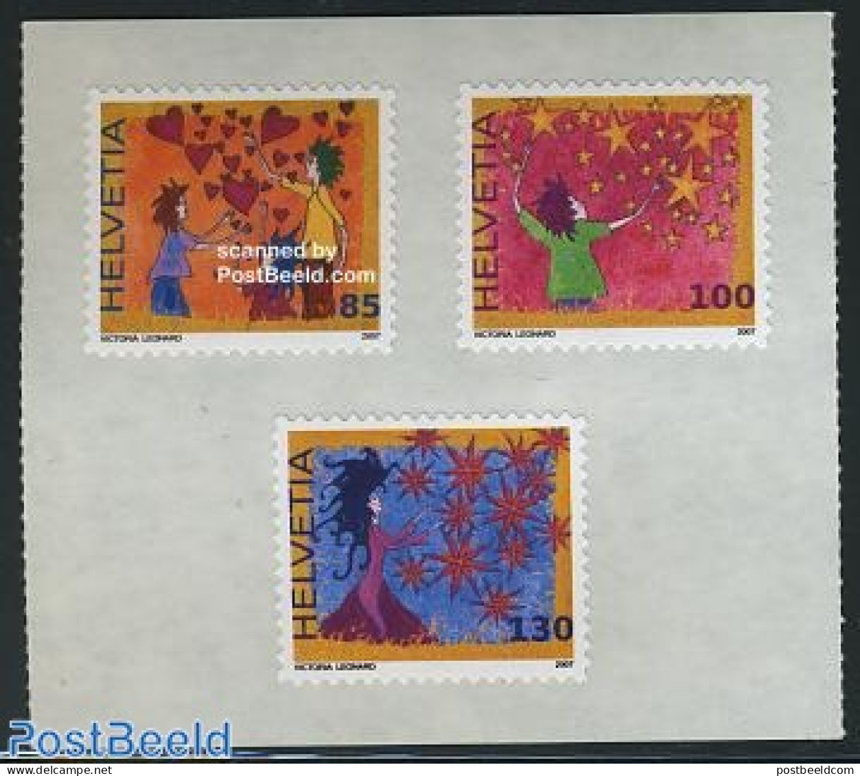 Switzerland 2007 Greeting Stamps 3v S-a, Mint NH, Various - Greetings & Wishing Stamps - Neufs