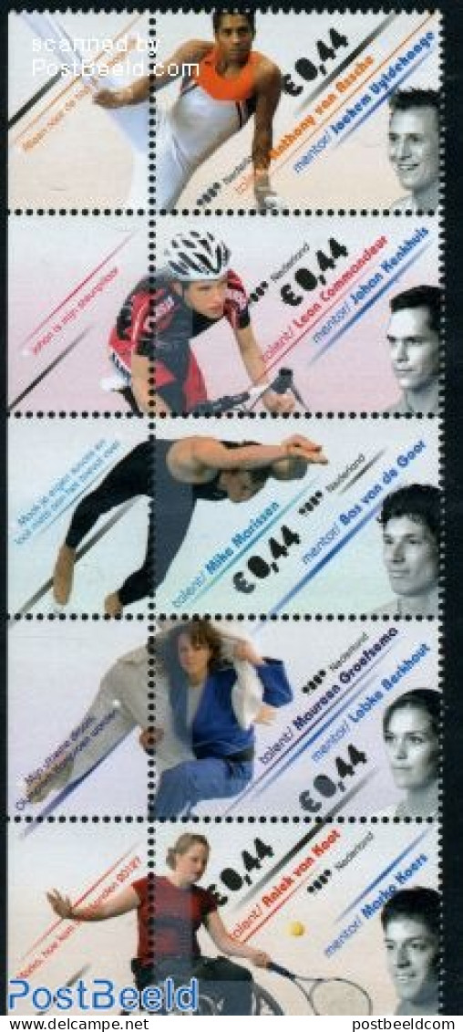 Netherlands 2009 Top Sportspersons  5v, Mint NH, Sport - Sport (other And Mixed) - Unused Stamps