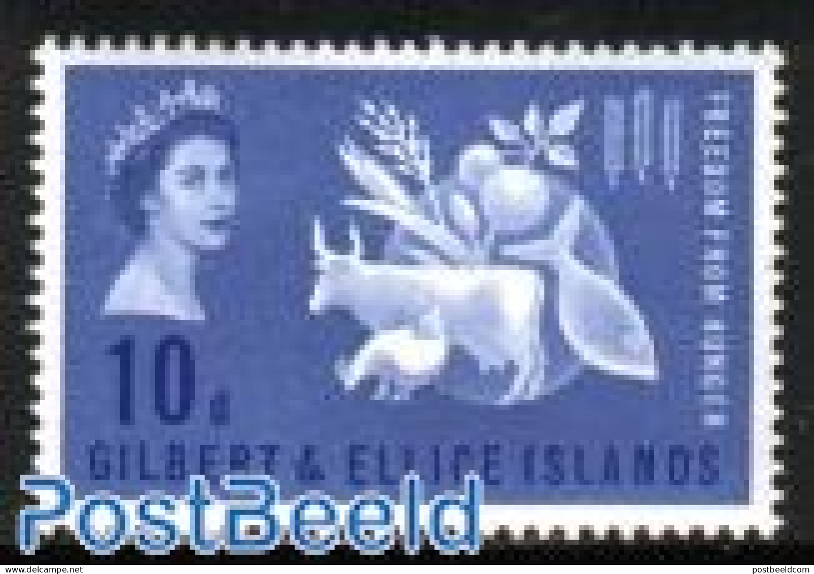 Gilbert And Ellice Islands 1963 Freedom From Hunger 1v, Mint NH, Health - Nature - Food & Drink - Freedom From Hunger .. - Alimentation