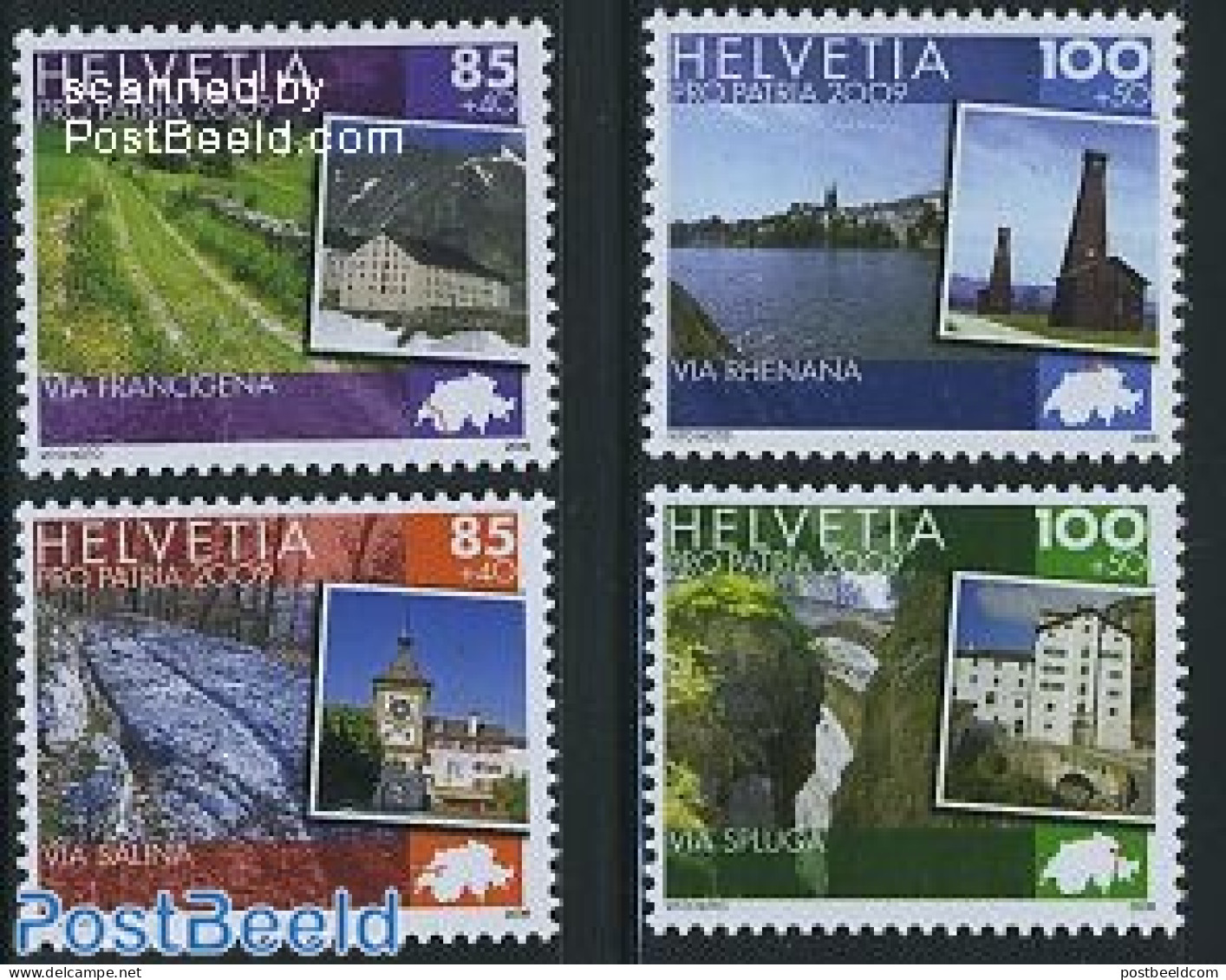 Switzerland 2009 Pro Patria 4v, Mint NH, Sport - Various - Mountains & Mountain Climbing - Maps - Art - Architecture -.. - Unused Stamps