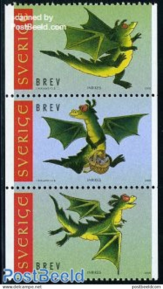 Sweden 2000 Year Of The Dragon 3v, Mint NH, Various - New Year - Nuovi