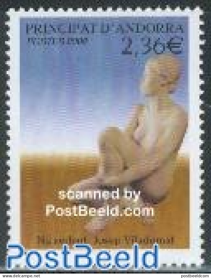 Andorra, French Post 2002 Viladomat Sculpture 1v, Mint NH, Art - Sculpture - Unused Stamps