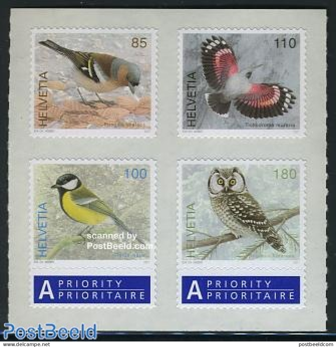 Switzerland 2007 Birds 4v S-a, Mint NH, Nature - Birds - Nuovi