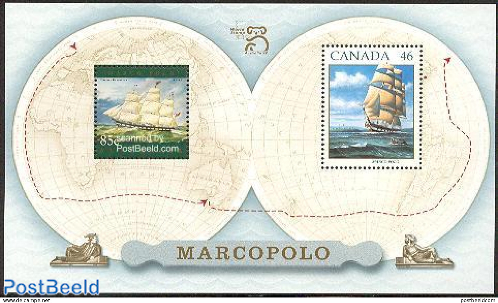 Canada 1999 Australia/ships S/s, Mint NH, Transport - Various - Ships And Boats - Joint Issues - Lighthouses & Safety .. - Unused Stamps