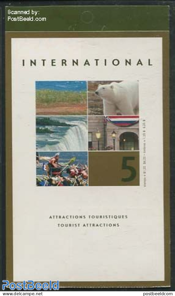Canada 2003 Tourism Int. 5v In Booklet, Mint NH, Nature - Transport - Various - Bears - Water, Dams & Falls - Stamp Bo.. - Ongebruikt