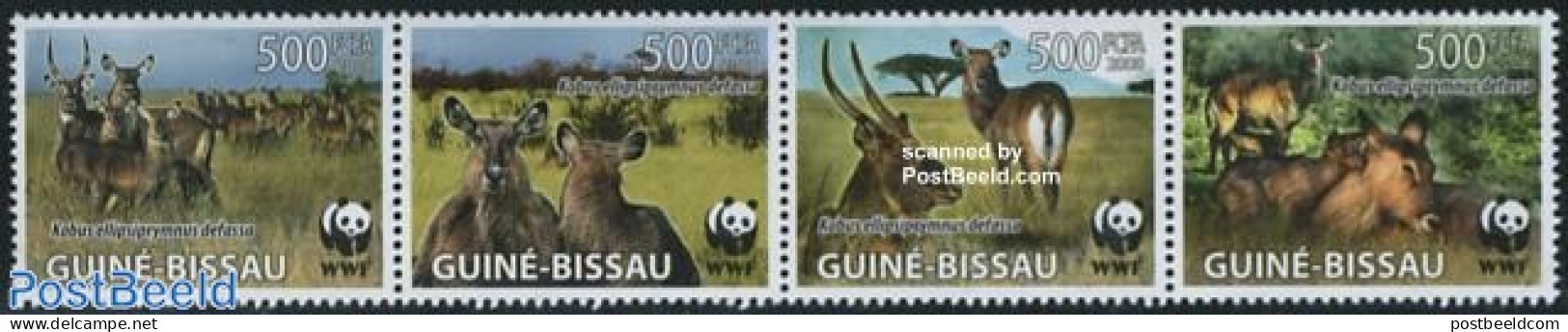 Guinea Bissau 2008 WWF, Animals 4v [:::] Or [+], Mint NH, Nature - Animals (others & Mixed) - World Wildlife Fund (WWF) - Guinée-Bissau
