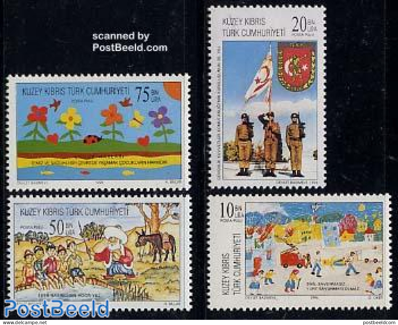 Turkish Cyprus 1996 Mixed Issue 4v, Mint NH, History - Various - Militarism - Justice - Militares